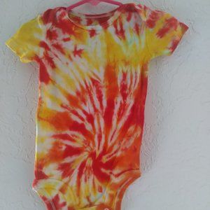 Homemade baby tie dye 12 months